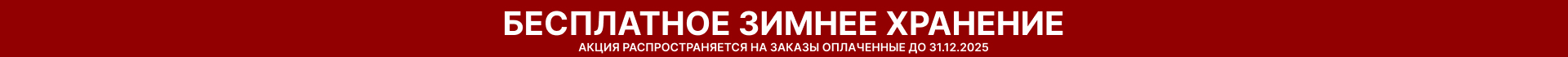 Бесплатное зимнее хранение